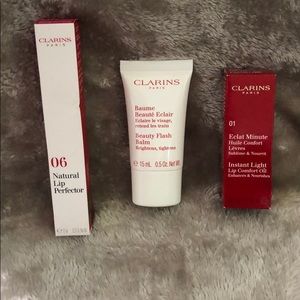 Clarins Lip Perfector, Comfort Oil & Flash Balm